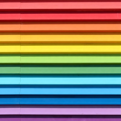 Colorful Rainbow Horizontal Slats