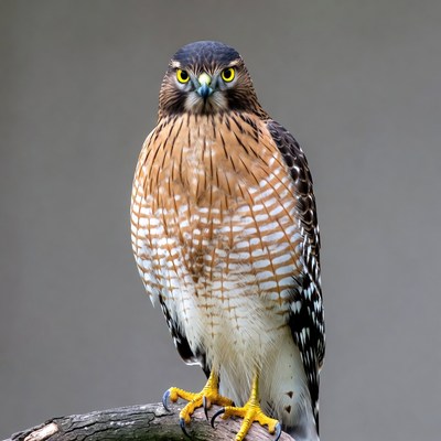 Cooper's Hawk Perched on Branch