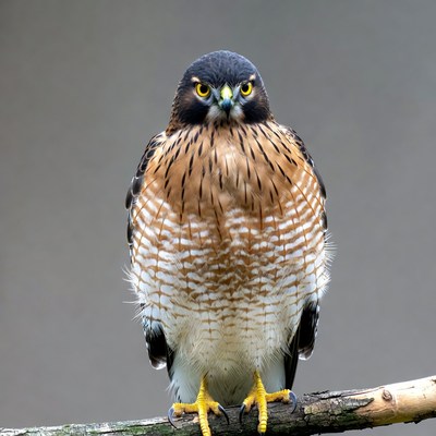 Cooper's Hawk Perched on Branch