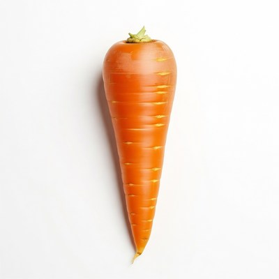 Fresh carrot on white background