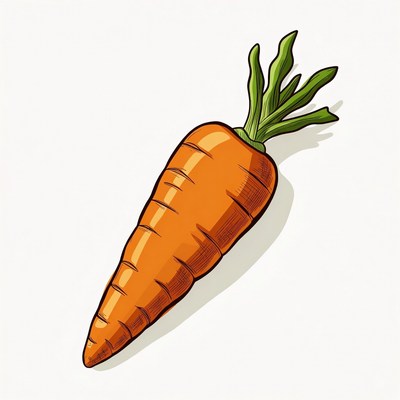 Cartoon carrot illustration