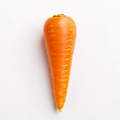 Fresh carrot isolated on white