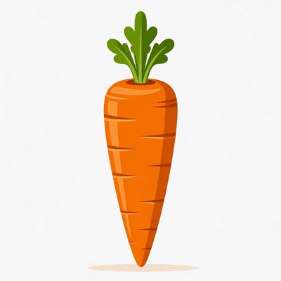 Fresh carrot illustration