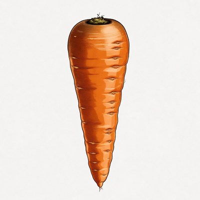 Fresh carrot illustration