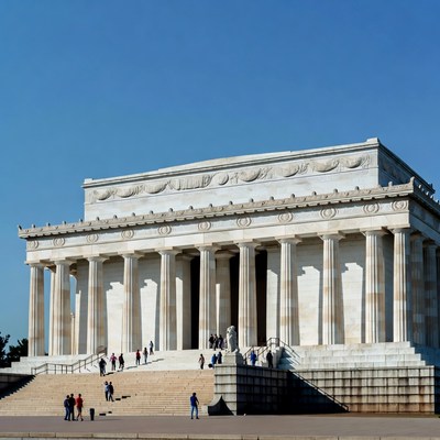 Lincoln Memorial with Tourists