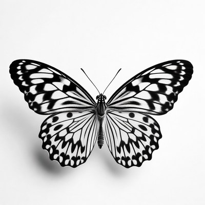 Black and White Butterfly