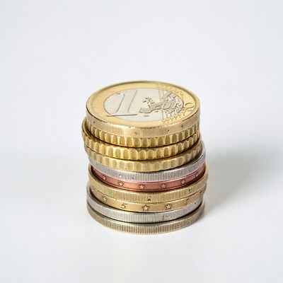 Stack of Euro Coins