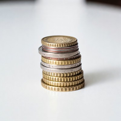 Stack of Euro Coins