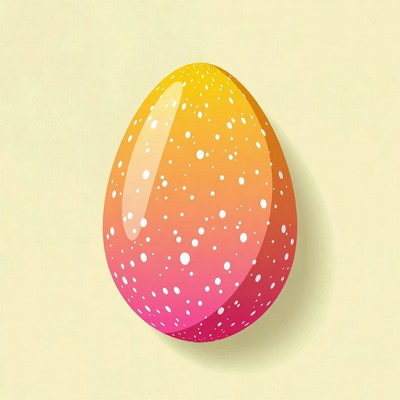 Shiny Easter Egg Illustration