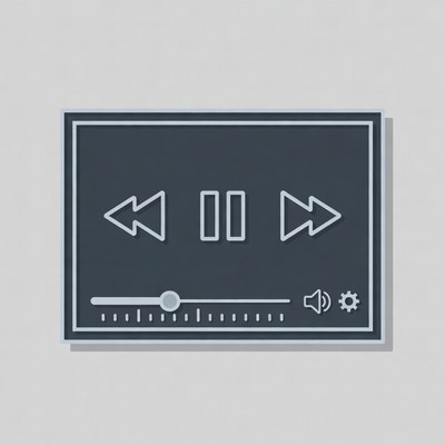 Video Player Controls Icon