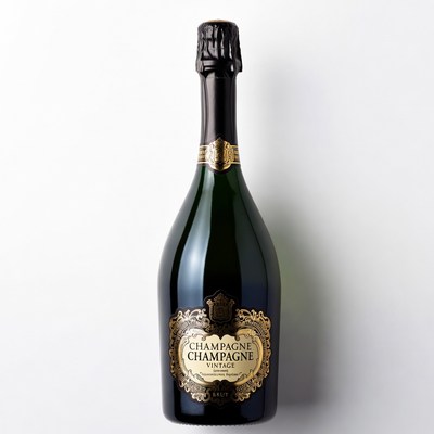 Vintage Champagne Bottle