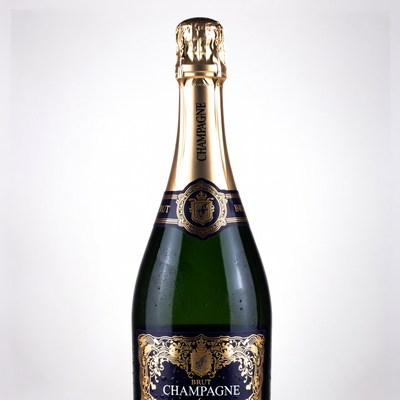 Champagne Brut Bottle Open