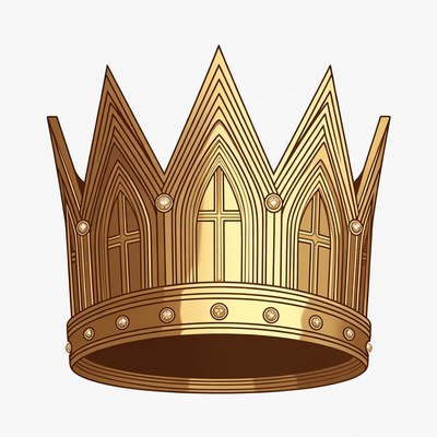 Golden Crown Illustration