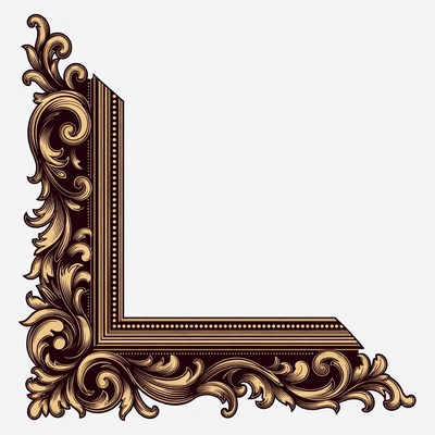 Ornate Gold Corner Frame
