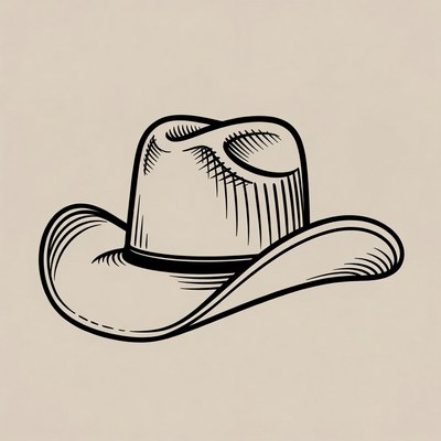 Cowboy hat illustration