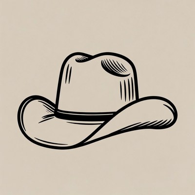 Cowboy hat illustration