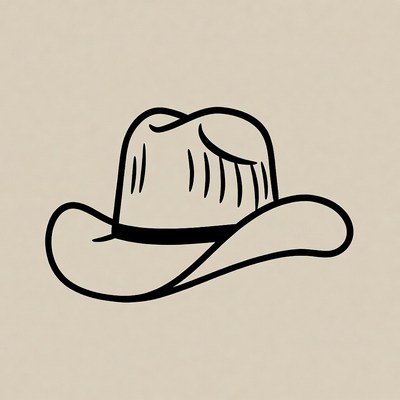 Cowboy hat illustration