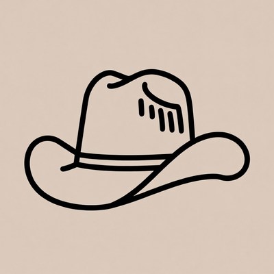 Cowboy hat illustration