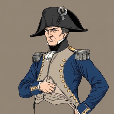 Napoleon Bonaparte in Blue Uniform