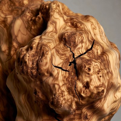 Closeup of Olive Wood Slab