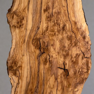 Close-up Olive Wood Grain Texture