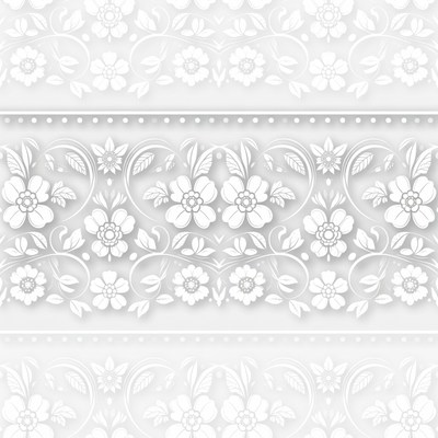 White Floral Lace Pattern