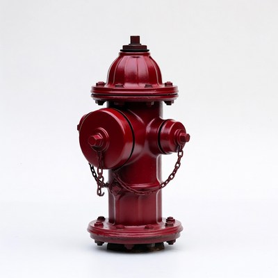 Red Fire Hydrant Isolated