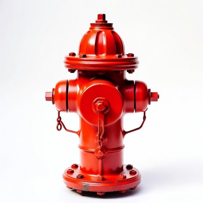 Red Fire Hydrant Isolated