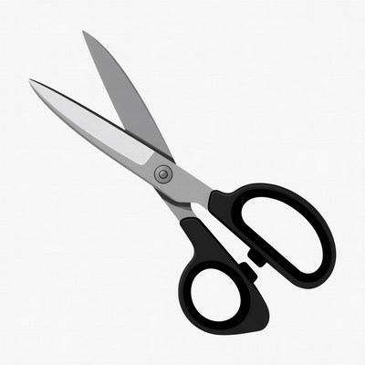 Black Scissors Illustration