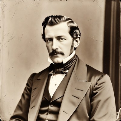 Victorian man in formal suit