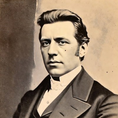 Victorian man in formal suit