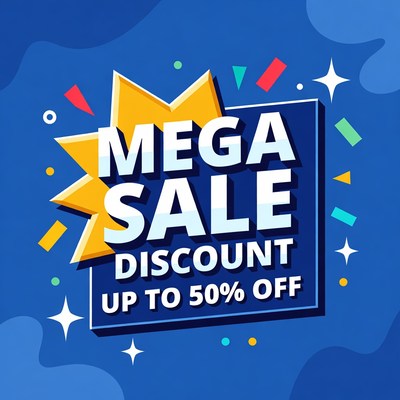 Mega Sale Up to 50% Off