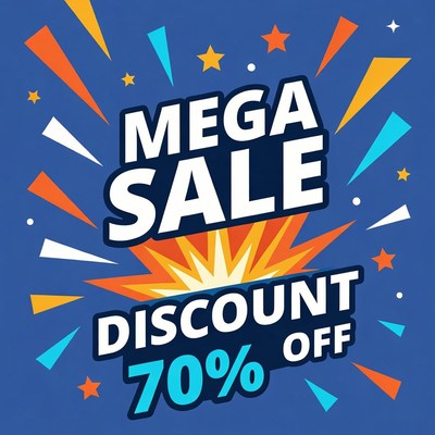 70% Mega Sale Discount