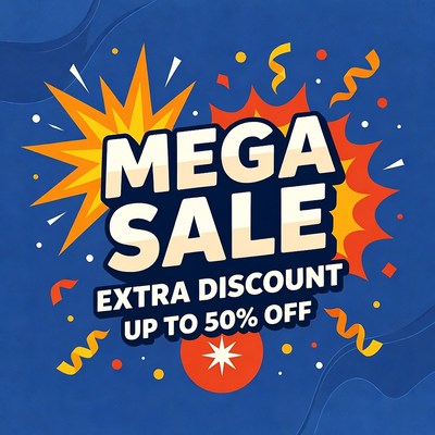 Mega Sale Extra 50% Off
