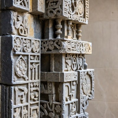 Ancient Stone Wall Carvings