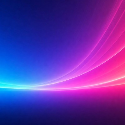 Vibrant Blue Purple Abstract Waves