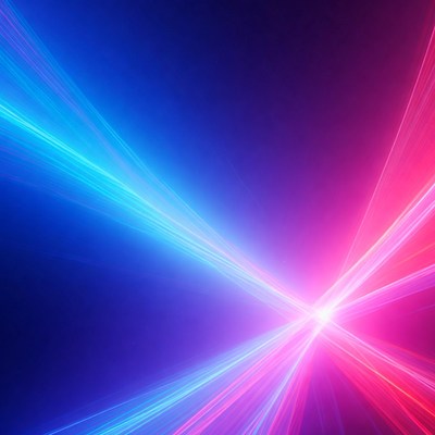 Vibrant Blue Pink Light Streaks Background