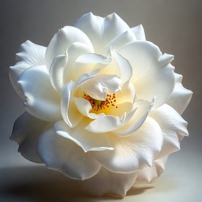 White Rose Flower Closeup