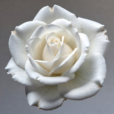 White Rose Flower Closeup