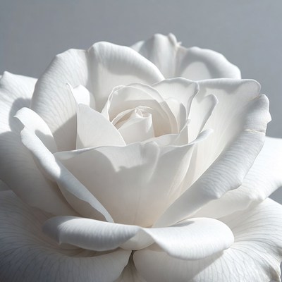 White Rose Close-Up