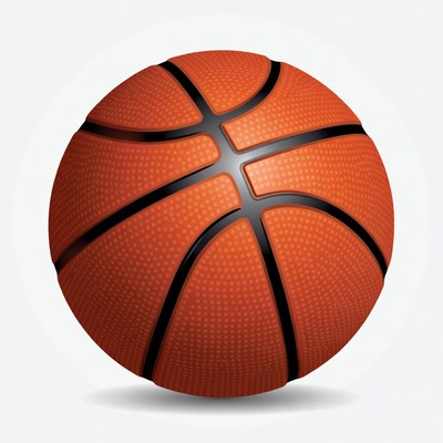 Orange Basketball Illustration