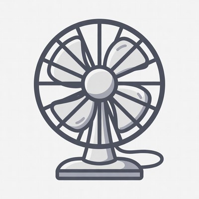 Electric Fan Illustration