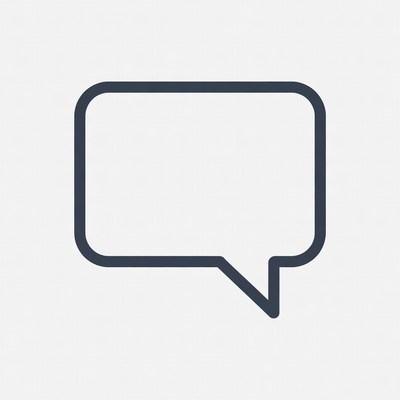 Empty Speech Bubble Icon