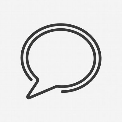 Empty Speech Bubble Icon