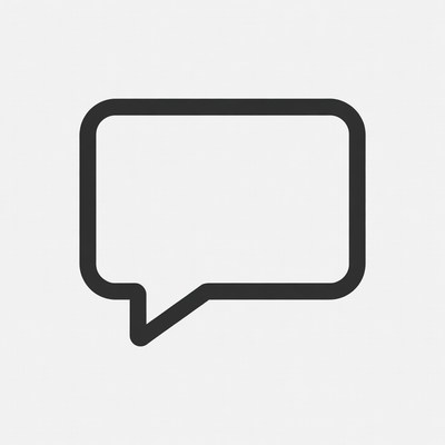 Black Speech Bubble Icon