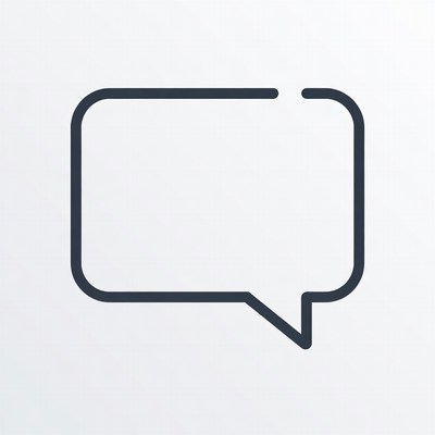 Empty Speech Bubble Icon