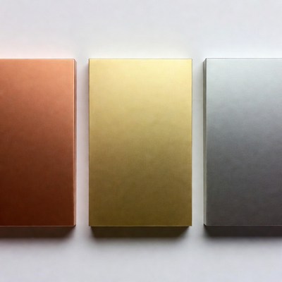 Copper Gold Silver Metal Plates