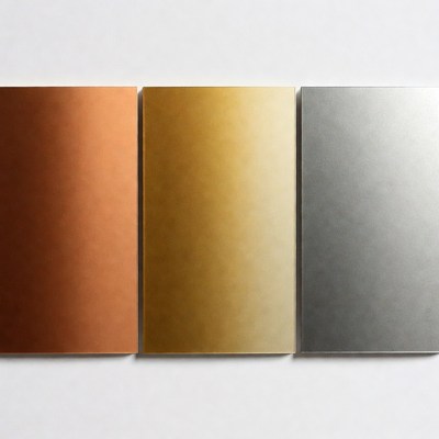 Copper Gold Silver Metal Panels