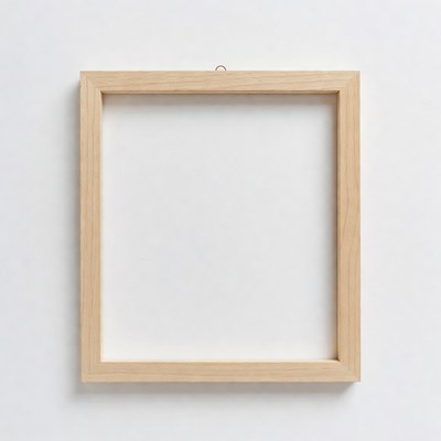 Empty Wooden Picture Frame