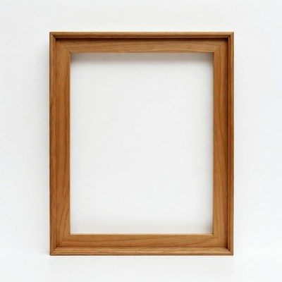 Empty Wooden Picture Frame